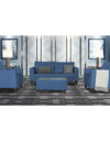 Adorn India Enzo Decent (3 Years Warranty) 3+1+1 5 Seater Sofa Set with Centre Table (Blue) Modern