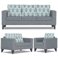 Straight line Plus Leaf 3+2+1 6 Seater Sofa Set (Grey)