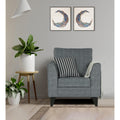 Adorn India Enzo Decent 1 Seater Sofa (Grey)