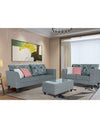 Adorn India Sheldon Craftys (3 Years Warranty) 3+2 5 Seater Sofa Set with Centre Table (Grey) Modern