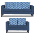 Straight line Plus Blossom 3+2 5 Seater Sofa Set (Blue)