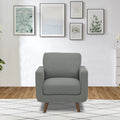 Adorn India Damian 1 Seater Sofa (Grey) (3 Year Warranty)