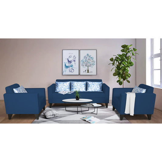 Adorn India Bladen 3-1-1 Five Seater Sofa Set (Blue)