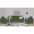 Adorn India Hallton Plain 3+1+1 5 Seater Sofa Set (Green) (3 Year Warranty)