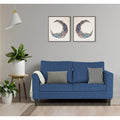 Adorn India Enzo Decent 2 Seater Sofa (Blue)