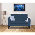 Adorn India Hallton Tufted 2 Seater Sofa (Blue) (3 Year Warranty)