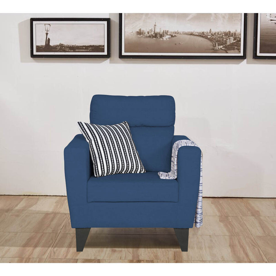 Cardello 1 Seater Sofa (Blue)