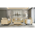 Tornado Bricks 3+2+1 6 Seater Sofa Set with Centre Table (Beige)