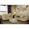 Enzo Decent 3+2 5 Seater Sofa Set with Centre Table (Beige)