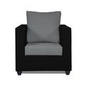 Zink 1 Seater Sofa (Grey & Black)