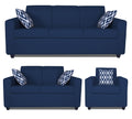 Adorn India Monteno Six Seater 3+2+1 Sofa Set (Blue) (3 Year Warranty)