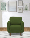 Adorn India Damian 1 Seater Sofa (Green)