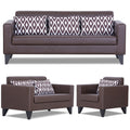 Adorn India Bladen Leatherette 3+2+1 6 Seater Sofa Set (Brown)