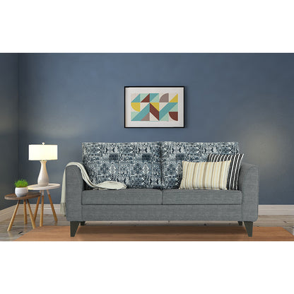 Adorn India Sheldon Crafty 3 Seater Sofa (Grey)