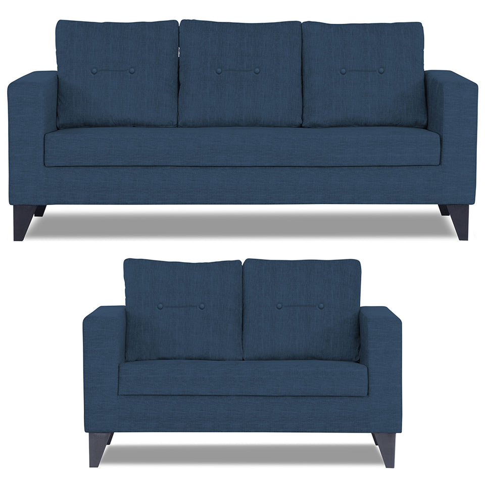 Hallton Tufted 3-2 5 Seater Sofa Set (Blue)