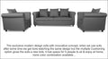 Adorn India Magnum 3-1-1 Sofa Set (Light Grey)