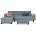 Raiden Decent Premium L Shape 6 Seater Sofa Set with Center Table (Left Hand Side) (Grey)