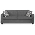 Adorn India Blazer Plus 3 Seater Sofa (Grey)