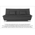 Adorn India Arden 4 Seater Sofa Cum Bed 4 x 6 (Dark Grey) (3 Year Warranty)