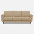 Adorn India Damian 3 Seater Sofa (Beige) (3 Year Warranty)