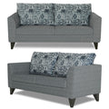 Sheldon Crafty 3+2+1 6 Seater Sofa Set with Centre Table (Grey)