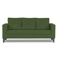 Adorn India Hallton Tufted 3 Seater Sofa (Green) (3 Year Warranty)