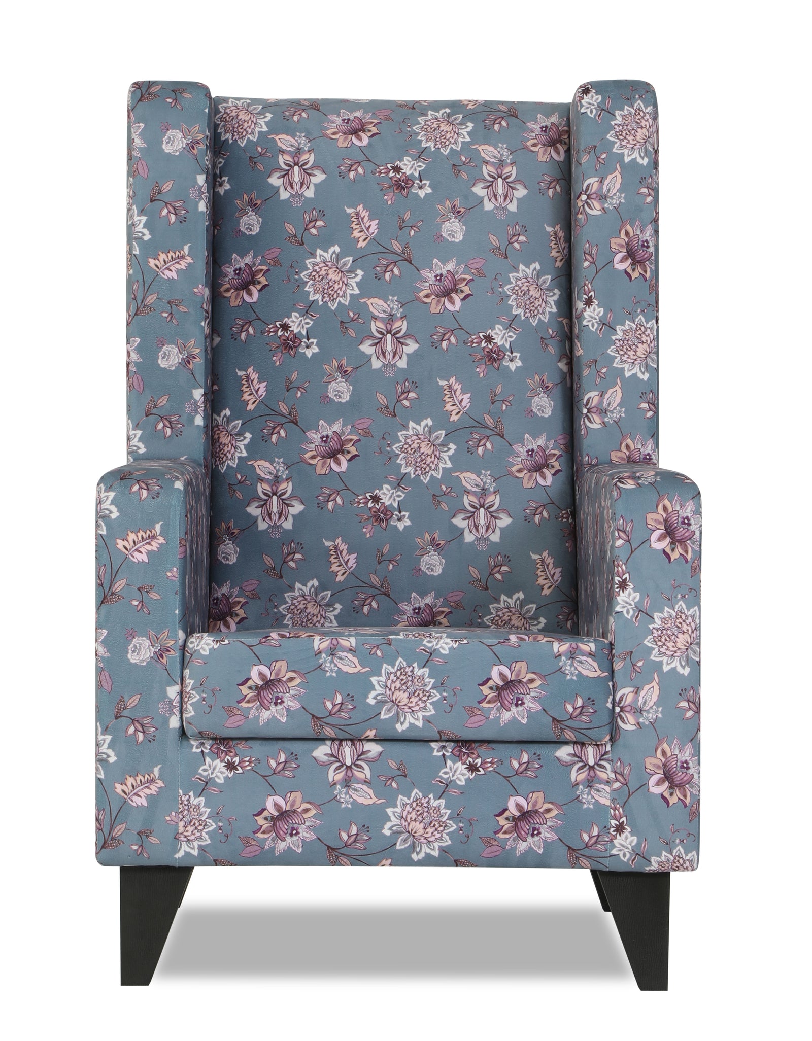 Grey discount floral chair