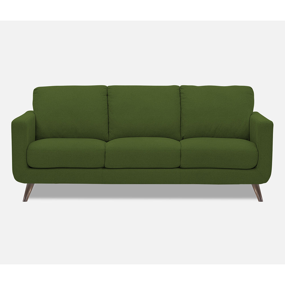 Adorn India Damian 3 Seater Sofa (Green)