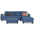 Raiden Decent Premium L Shape 6 Seater Sofa Set with Center Table (Right Hand Side) (Blue)
