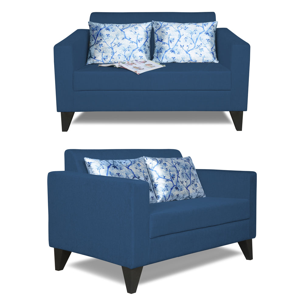 Adorn India Bladen 2 Seater Sofa (Blue)