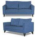 Adorn India Enzo Decent 3+2 5 Seater Sofa Set with Centre Table (Blue)