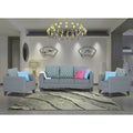 Straight line Plus Blossom 3+1+1 5 Seater Sofa Set (Grey)