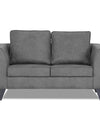 Adorn India Enzo Decent Premium Leatherette Suede 2 Seater Sofa (Grey)