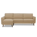Adorn India Damian L Shape 6 Seater Sofa Set LHS (Beige) (3 Year Warranty)