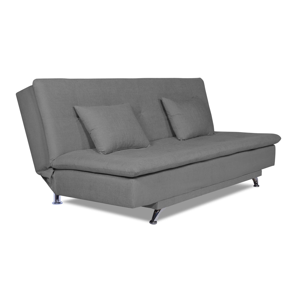 Adorn India Aspen three seater sofa cum bed (Grey)