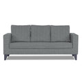 Adorn India Hallton Plain 3 Seater Sofa (Grey) (3 Year Warranty)