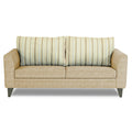 Adorn India Lawson Stripes 3 Seater Sofa (Beige)