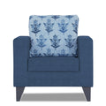 Straight line Plus Leaf 1 Seater Sofa (Blue)