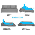 Adorn India Foam Easy Alyn Plus Decent 4 Seater Sofa Cum Bed (6X6) (Grey)(1 Year Warranty)