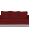 Adorn India Hallton Plain 3 Seater Sofa Set (Maroon)