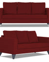 Adorn India Hallton Plain 3+2+1 6 Seater Sofa Set (Maroon)