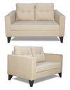 Adorn India Darcy 2 Seater Sofa (Beige)