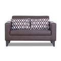 Adorn India Bladen Leatherette 2 Seater Sofa (Brown)