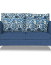 Adorn India Sheldon Crafty (3 Years Warranty) 2 Seater Sofa (Blue) Modern