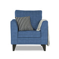 Adorn India Enzo Decent 1 Seater Sofa (Blue)