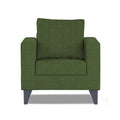 Adorn India Hallton Plain 1 Seater Sofa (Green) (3 Year Warranty)