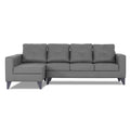 Adorn India Haddin Premium L Shape 6 Seater Sofa Set (Left Hand Side) (Grey)