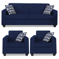 Adorn India Blazer 3-1-1 Five Seater Sofa Set (Blue, Wood)