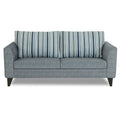Adorn India Lawson Stripes 3 Seater Sofa (Grey)