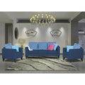 Straight line Plus Blossom 3+1+1 5 Seater Sofa Set (Blue)